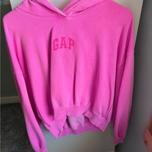 GAP Women's Bright Pink Hoodie